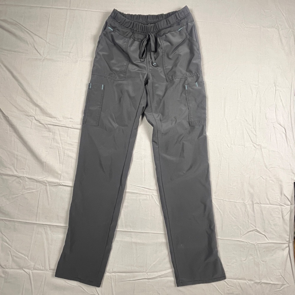 Scrubstar Women's XS Dark Gray Cargo Scrub Pants Drawstring Waist